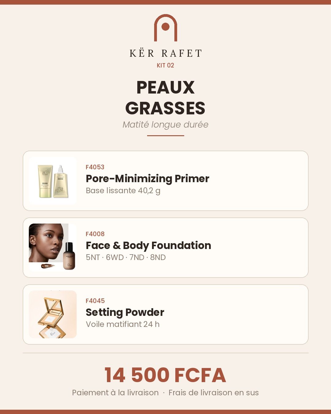 Kit 2 — Peaux Grasses