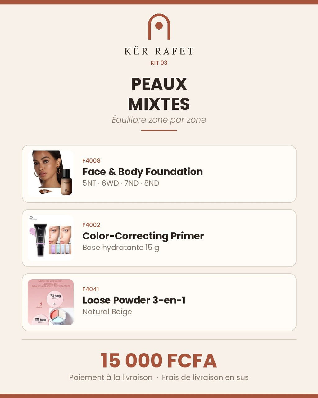 Kit 3 — Peaux Mixtes